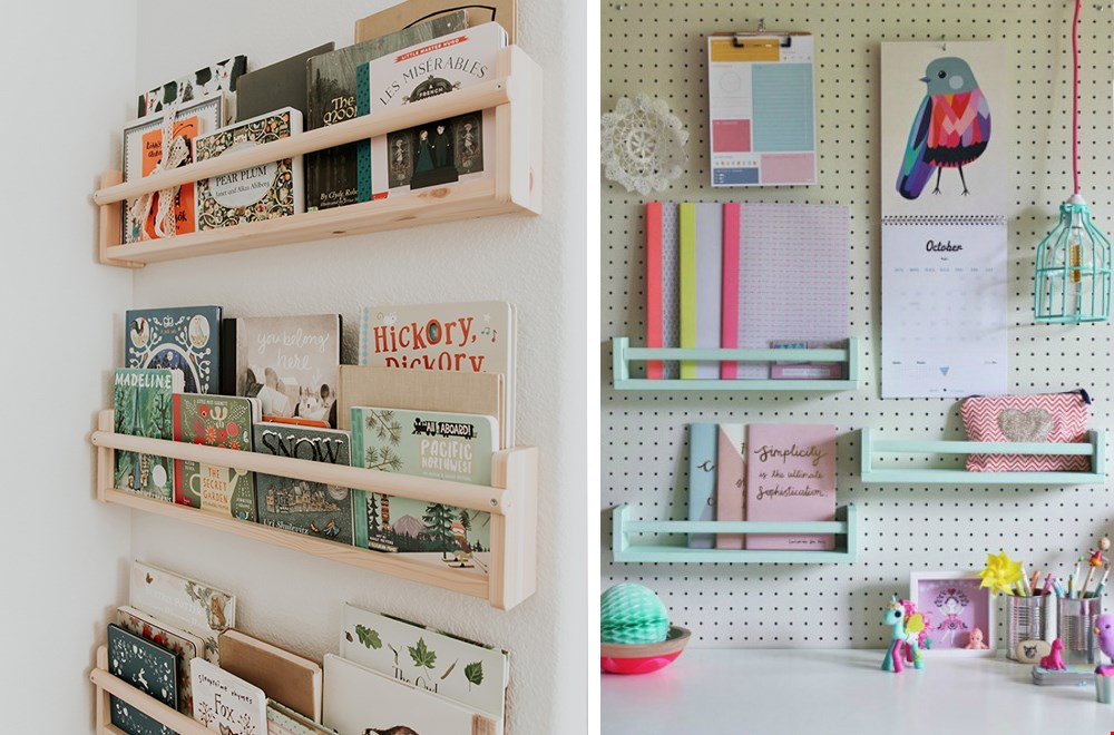 Van kruidenrekje naar boekenplank. Beeld: Pinterest Van kruidenrekje naar boekenplank. Beeld: Pinterest